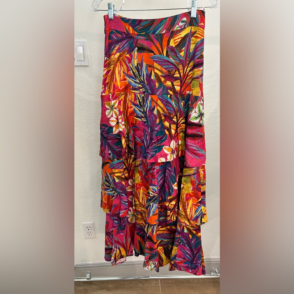 Tropical maxi skirt